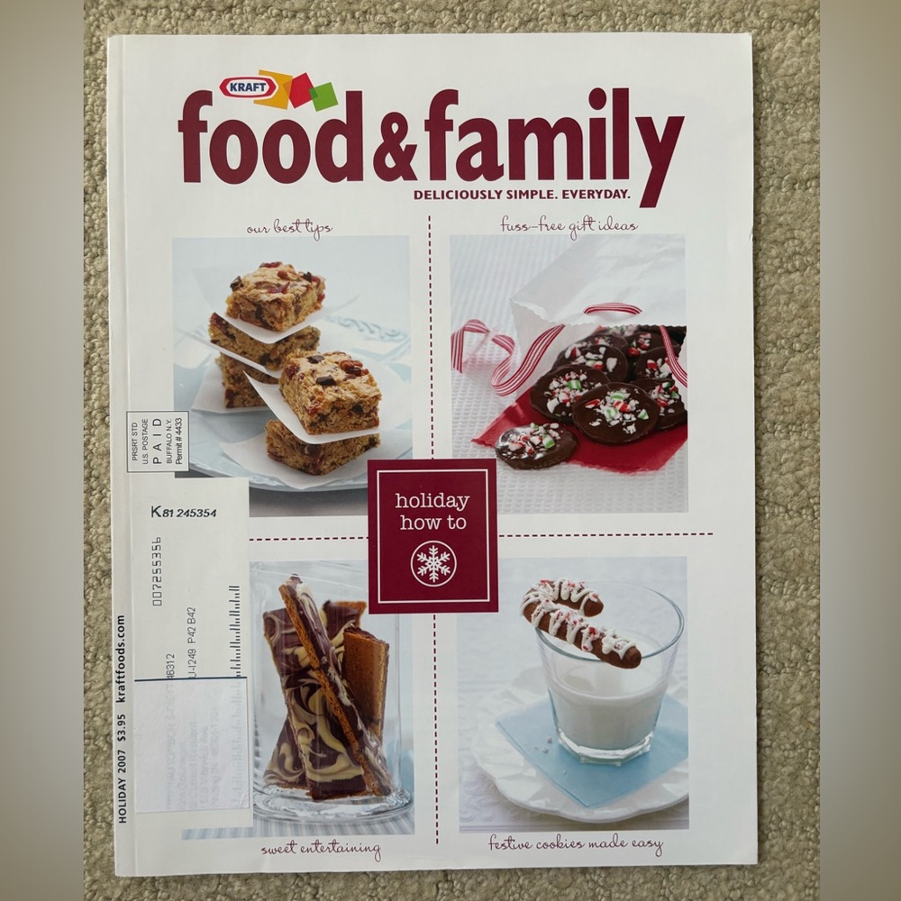 Set of 4 Food & Family Magazines 2007 Magazine Set Kraft Vintage Cookbook - Picture 5 of 5